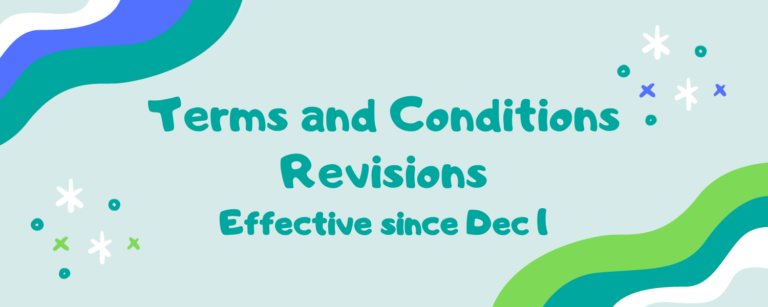 Notice of Terms and Conditions Revision